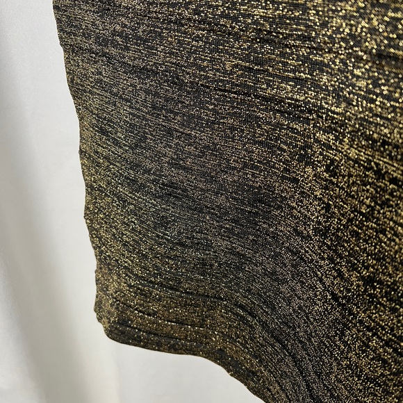 Black and Gold Shimmer Tube Skirt - Picture 4 of 7